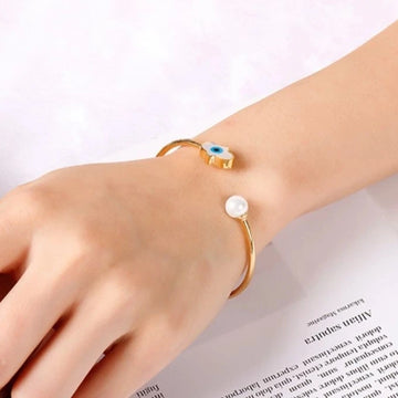 Evil Eye Hand Cuff Bracelet